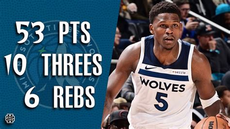 mybookie timberwolves|Anthony Edwards draining 6 threes in a row  .